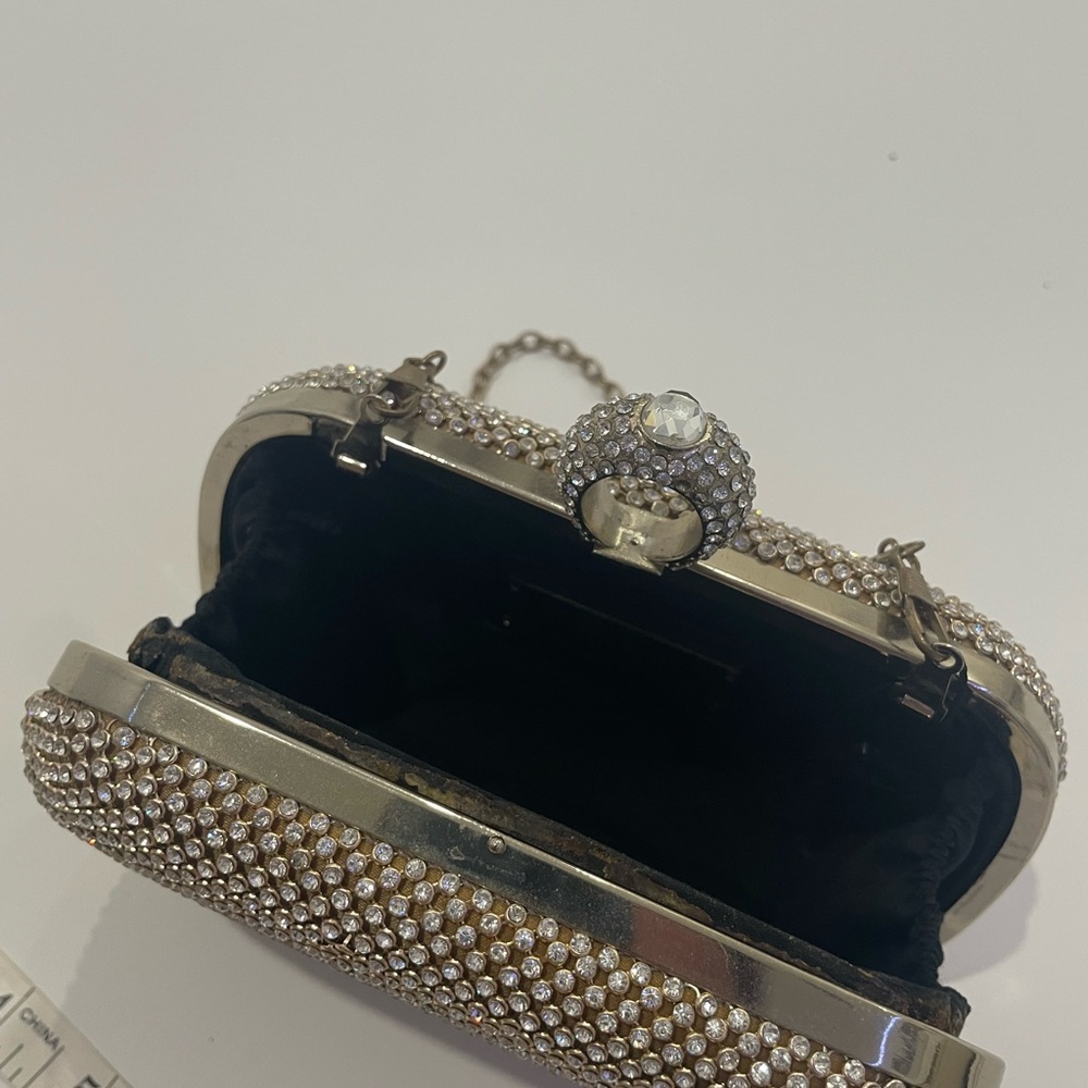 Silver Rhinestone Clutch - Picture 2 of 2